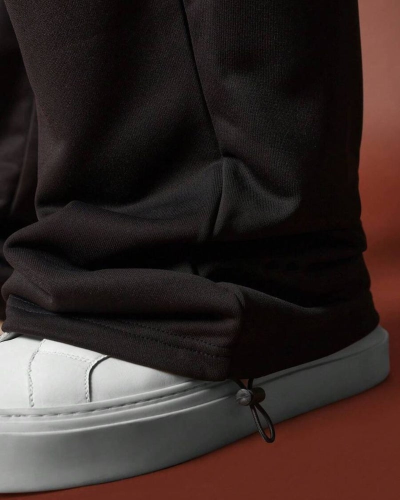 FLYNOFF Black Drawstring Loose Fit Jogger - Image 3
